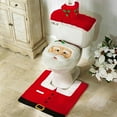 thumbnail image 1 of Cute Christmas Toilet Seat Covers Creative Santa Claus Bathroom Mat Xmas Supplies for Home New Year Navidad Gift Decor, 1 of 8