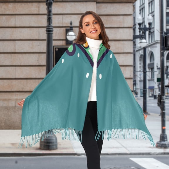 Cute Christmas Tree Winter Scarf for Women Fashion Warm Long Soft Blanket Scarves Gifts