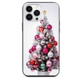 thumbnail image 1 of Cute Christmas Tree with Pink Ornaments Phone Case for iPhone 7 8 X XS XR SE 11 12 13 14 Pro Max Mini Note s10 s10plus s20 s21 20plus, 1 of 1