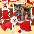 thumbnail image 1 of Cute Christmas Winter Pet Gift Set, Warm Sweater Jacket Matching Hat for Small Dogs & Cats, 1 of 5
