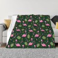 Cute Christmas bird Throw Blanket for Couch, Soft Comfy Warm Plush
