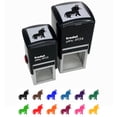 thumbnail image 1 of Cute Chubby Donkey Mule Self-Inking Rubber Stamp Ink Stamper - Blue Ink - Large 1-1/2 Inch, 1 of 7
