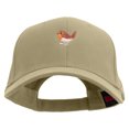 thumbnail image 1 of Cute Chucao Bird Embroidered Brushed Bull Denim Low Profile Cap - Khaki OSFM, 1 of 5
