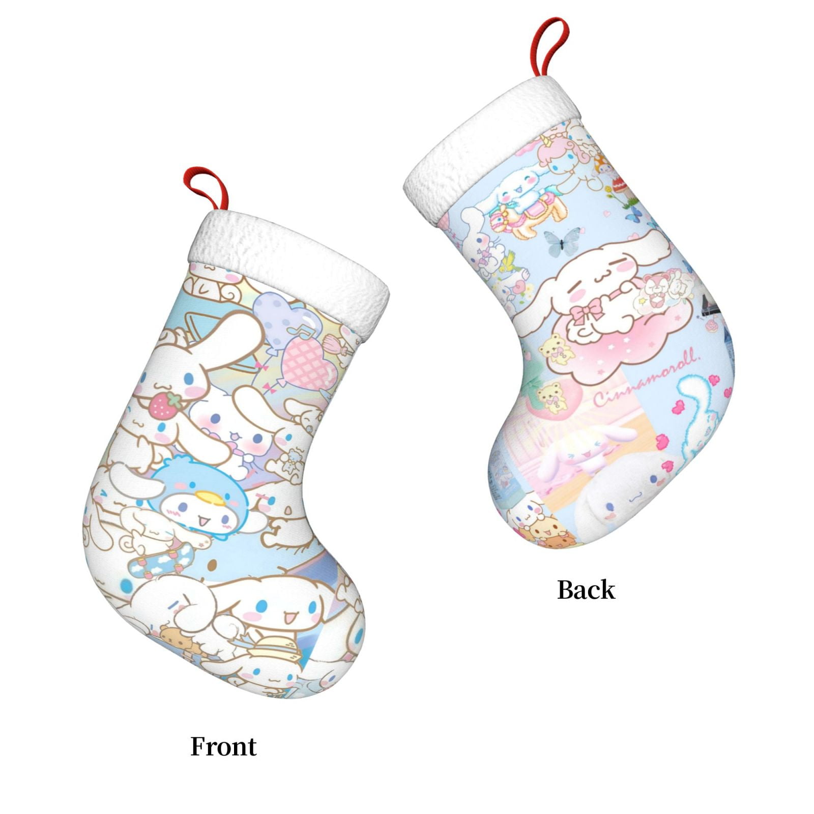 Cute Cinnamoroll Christmas Stocking Gift Home Decor Hanging Socks