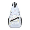 thumbnail image 1 of Cute Cinnamoroll Crossbody Shoulder Bag Backpack Sling Cross Chest Bag Diagonally Daypack Travel Hiking, 1 of 9