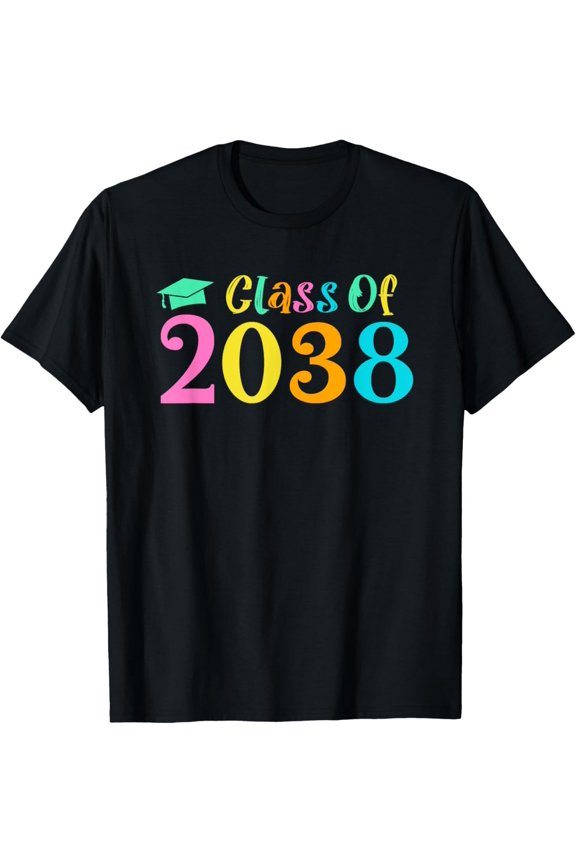 Cute Class Of 2038 Grow With Me Handprints T-Shirt