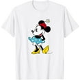 thumbnail image 1 of Cute Classic Minnie Mouse Flower Hat DTG Print Unisex T-Shirt, 1 of 5