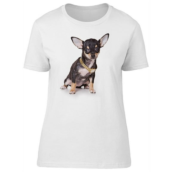 Cute Classy Chihuahua Puppy T-Shirt Women -Image by Shutterstock, Female Medium