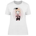 thumbnail image 1 of Cute Classy French Girl T-Shirt Women -Image by Shutterstock, Female x-Large, 1 of 2