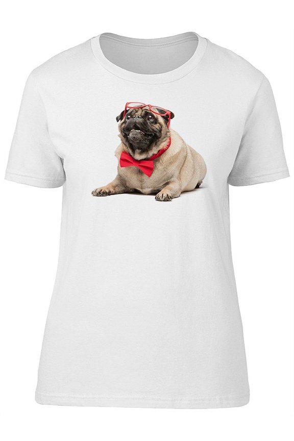 Cute Classy Pug Dog, Adorable Tee Women's -Image by Shutterstock