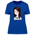 thumbnail image 1 of Cute Classy Watercolor Girl T-Shirt Women -Image by Shutterstock, Female Medium, 1 of 2