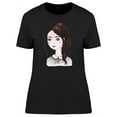 thumbnail image 1 of Cute Classy Watercolor Girl T-Shirt Women -Image by Shutterstock, Female Small, 1 of 2