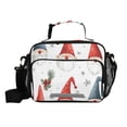 thumbnail image 1 of Cute Claus Faces Christmas Tree Leaves Insulated Lunch Bag Portable Cooler Bag Mommy Bag Large Capacity 6L, 1 of 9