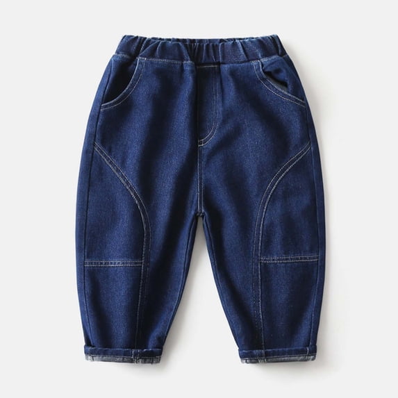 Cute Clothes Casual Stretch Wide Leg Jean Denim Pants Cargo Pants for Toddler Girls Clothes 3T