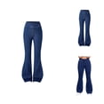 thumbnail image 1 of Cute Clothes for Girls Pants Girls Girls High Waist Stretchy Flare Jeans For Summer Fashion Casual Denim Pants Comfortable Elastic Waistband Daily Wear Outfit For Kids Age 7 12, 1 of 9