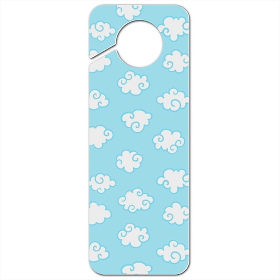 Cute Cloud Pattern Plastic Door Knob Hanger Sign