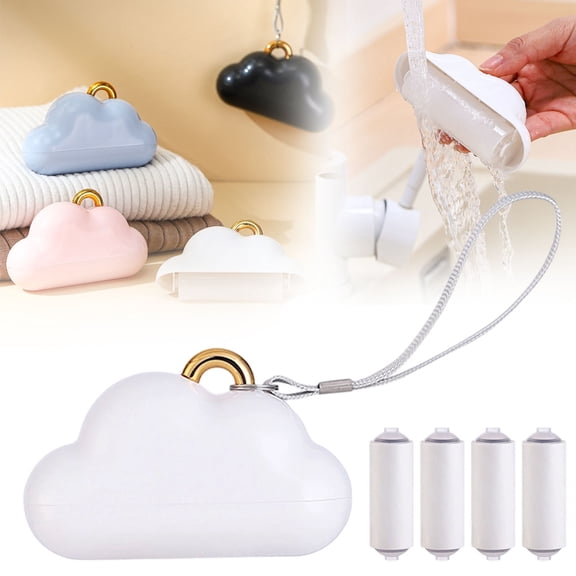 Cute Cloud-Shaped Mini Travel Lint Roller, Portable Tool with Washable Reusable Core and 120 Sheets Of Disposable Sticky Paper, Small Lint Roller for Removing Clothes Hairballs & Pet Hair
