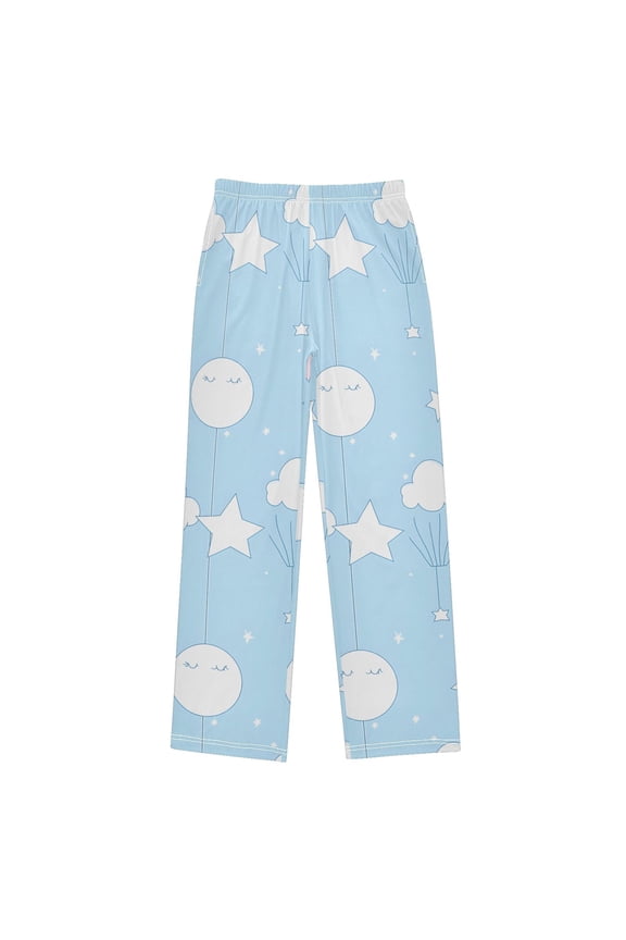 Cute Cloud and Sky Pajama Pants Soft Lightweight Lounge Pants Bottoms Sleep Pants Warm Comfy