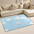 thumbnail image 1 of Cute Cloud and Sky Soft Polyester Area Rug 60''x39'', Non Slip, Memory Foam, Water Absorbent, 1 of 7