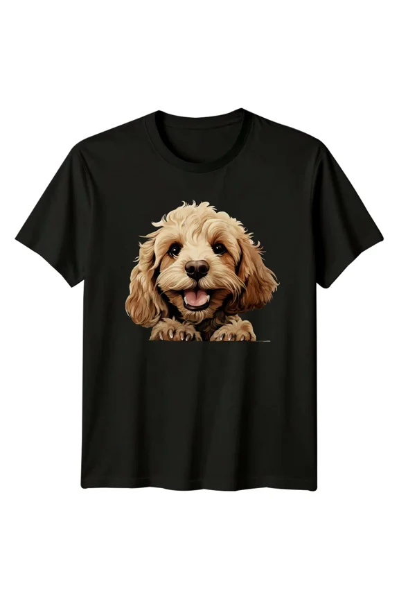 Cute Cockapoo Dog Breed Portrait Graphic T-Shirt