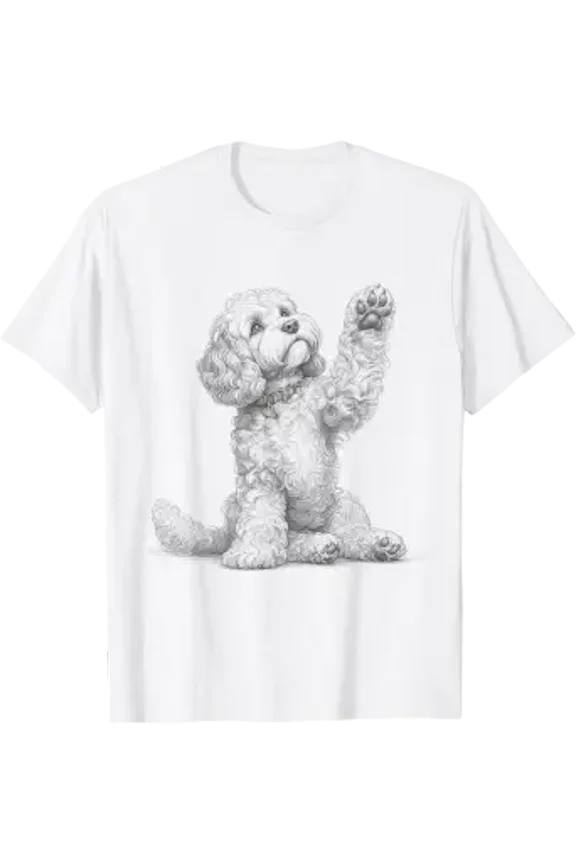 Cute Cockapoo Dog Paw Love Design Men Women Kids T-Shirt All Size S-5XL