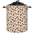 thumbnail image 1 of Cute Coffee Bean Print Laundry Basket Dirty Clothes Hamper, Waterproof Laundry Bag Washing Bin Laundry Baskets with Handles and Lid, Hampers for Bedroom Aesthetic Essentials, 1 of 7