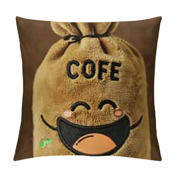 Cute Coffee Cafe Cup Boba Plush Kawaii Bubble Plushie Milk Tea Pillow Soft Stuffed Animals Toys Gifts for Kids Brown