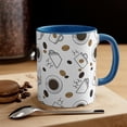 thumbnail image 1 of Cute Coffee Doodle Human Made Mugs Designer Cups Designer Ceramic Mugs 11oz, 1 of 4