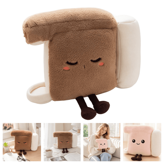 Cute Coffee Machine Shaped Plush Stuffed Toy Soft Decorative Throw Pillow for Sofa Desk Bedroom Ornament