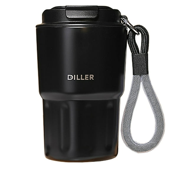 Cute Coffee Mug 12oz - Insulated Travel Coffee Mug,Spill Proof Bottle with Leakproof Lid,Vacuum Stainless Steel Thermos Coffee Tumblers, Reusable Coffee Cup for Kids and Women for Hot & Cold Drinks