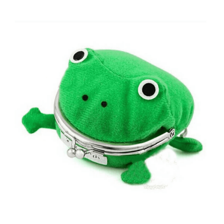 Cute Coin Purse Mini Wallet Frog Shaped Plush Pouch Hasp Closure Cartoon Change Bag Portable Key Wallet Walmart