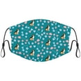 thumbnail image 1 of Cute Collie Dog Graphic Printed Cloth Face Masks Reusable Washable Adjustable for Child (5 PCS), 1 of 5