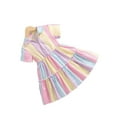 thumbnail image 1 of Cute Colorblock Shirt Short Sleeve Multicolor Toddler Girl Dresses (Girls'), 1 of 5