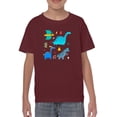 thumbnail image 1 of Cute Colored Dinos T-Shirt Juniors -Image by Shutterstock,  Small, 1 of 4