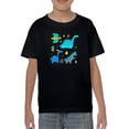 thumbnail image 1 of Cute Colored Dinos T-Shirt Juniors -Image by Shutterstock,  x-Small, 1 of 4