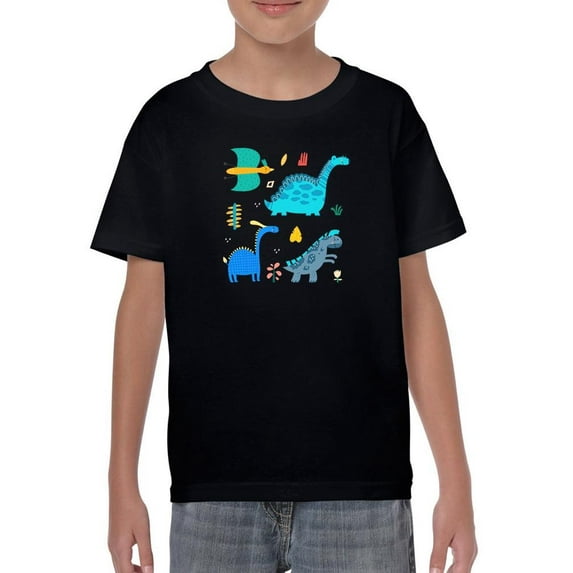Cute Colored Dinos T-Shirt Juniors -Image by Shutterstock,  x-Small
