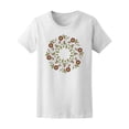 thumbnail image 1 of Cute Colored Flowers T-Shirt Women -Image by Shutterstock, Female Medium, 1 of 2