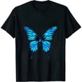 thumbnail image 1 of Cute Colorful Blue Butterfly T-Shirt, 1 of 5