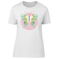 thumbnail image 1 of Cute Colorful Butterfly Cartoon T-Shirt Women -Image by Shutterstock, Female Small, 1 of 2
