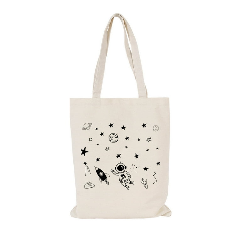 Cute Canvas Bag Print Cotton Cloth Fashion Design Handbag Shopping Tote Bags