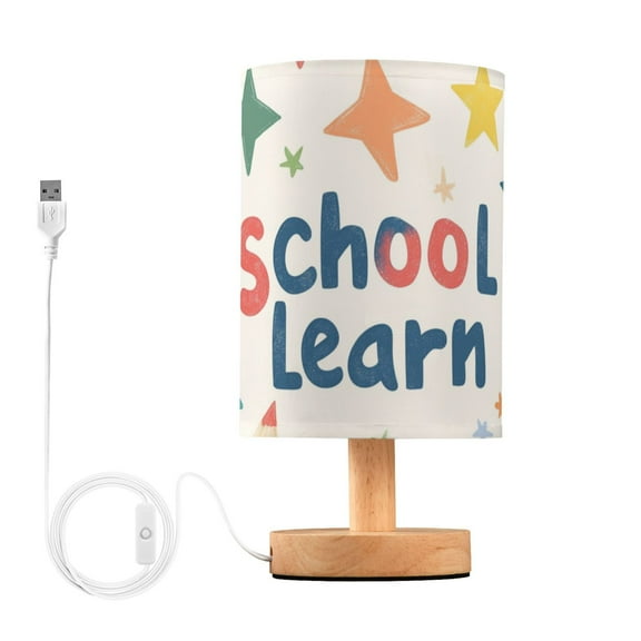 Cute Colorful Crayon Pencils Stars Table Lamp with USB Port LED Warm Light Lamp Night Light Home Decor