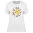 thumbnail image 1 of Cute Colorful Flowers Wreath T-Shirt Women -Image by Shutterstock, Female Medium, 1 of 2