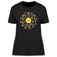 thumbnail image 1 of Cute Colorful Flowers Wreath T-Shirt Women -Image by Shutterstock, Female Small, 1 of 2