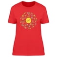 thumbnail image 1 of Cute Colorful Flowers Wreath T-Shirt Women -Image by Shutterstock, Female x-Large, 1 of 2