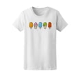 thumbnail image 1 of Cute Colorful Ice Cream Set T-Shirt Women -Image by Shutterstock, Female x-Large, 1 of 2