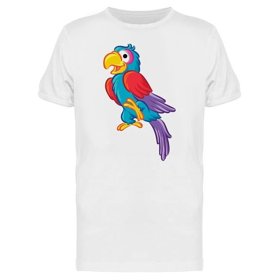 Cute Colorful Little Parrot Tee Men's -Image by Shutterstock