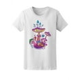 thumbnail image 1 of Cute Colorful Mushroom Land T-Shirt Women -Image by Shutterstock, Female Medium, 1 of 2