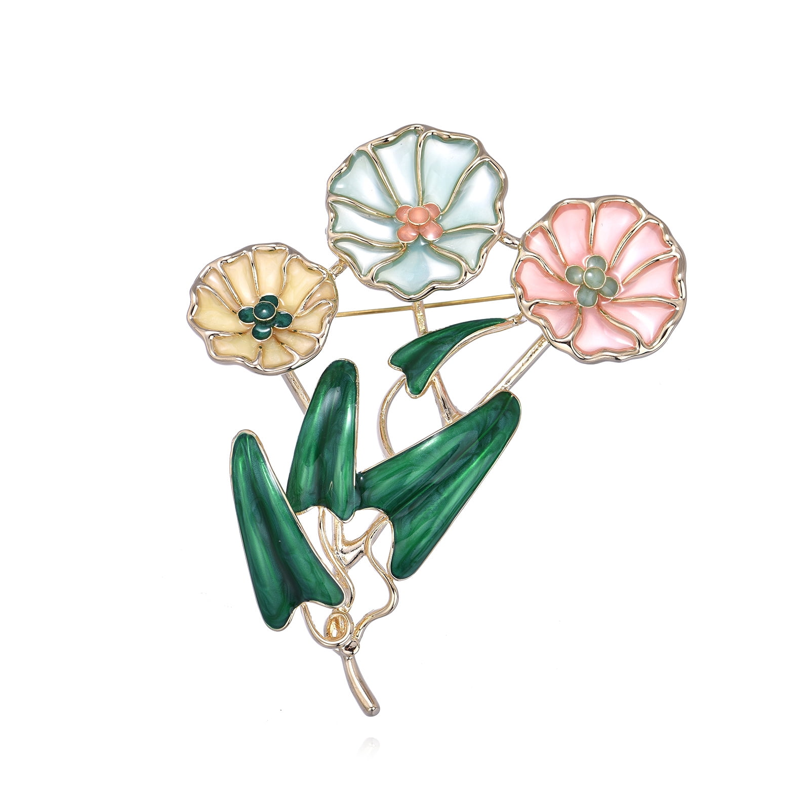 Cute Colorful Petunia Brooch Floral Brooch For Jewelry Holiday Dancing Party Ceremony