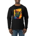 thumbnail image 1 of Cute Colorful Rainbow Doberman Dog Dog Lover Mens Long Sleeve Shirt, Black, Small, 1 of 3