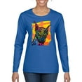 thumbnail image 1 of Cute Colorful Rainbow Doberman Dog Dog Lover Womens Graphic Long Sleeve T-Shirt, Royal, Small, 1 of 3